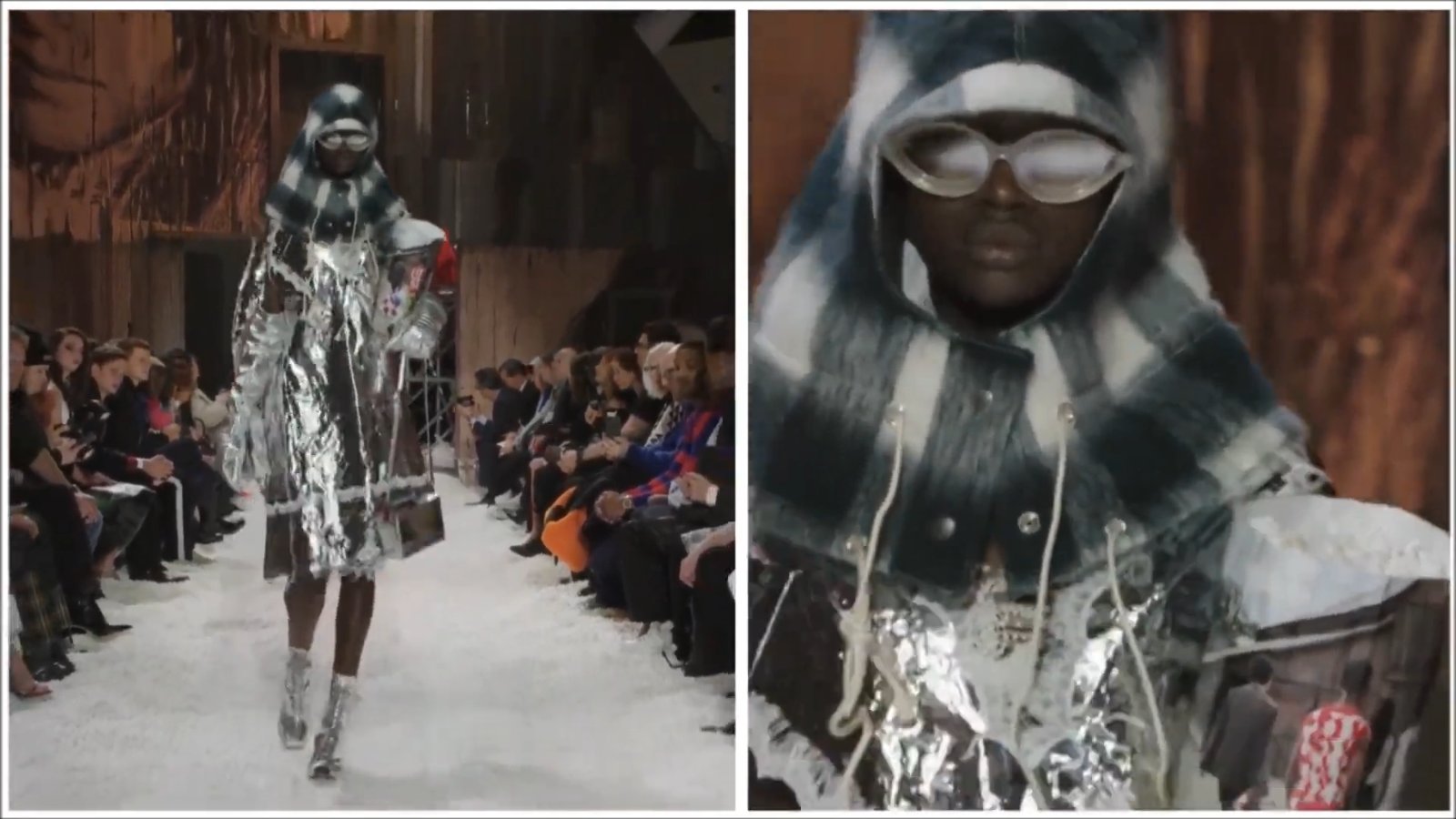 Raf Simons summed up the show simply: “It was about heroes… like firefighters.”