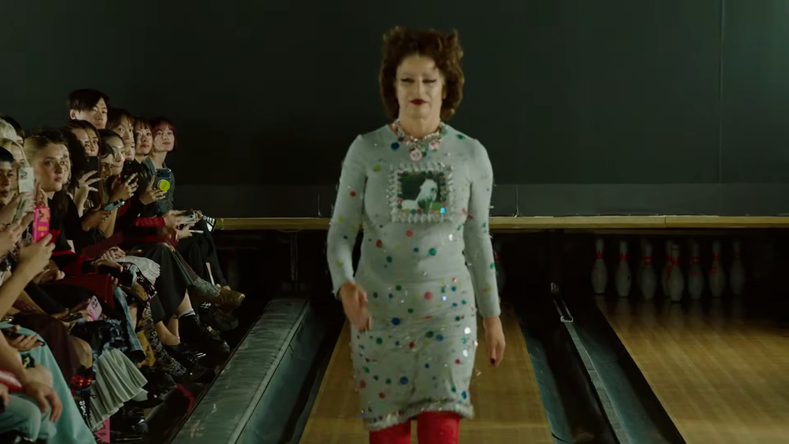 The runway was the lanes of Bloomsbury Lanes, a bowling alley in central London.