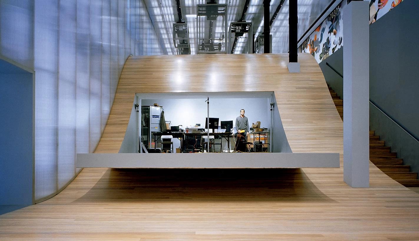 Fold-out stage.