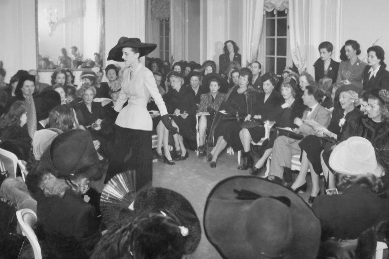 Who coined the phrase “New Look” for Christian Dior’s 1947 debut collection?