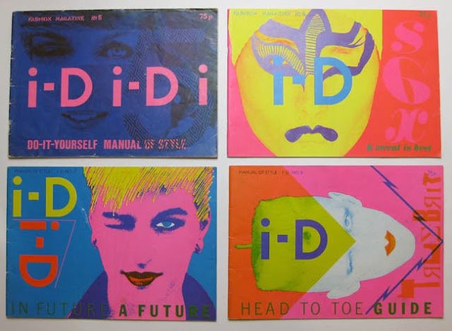 Put these milestones in i-D magazine's history in order, earliest to latest.